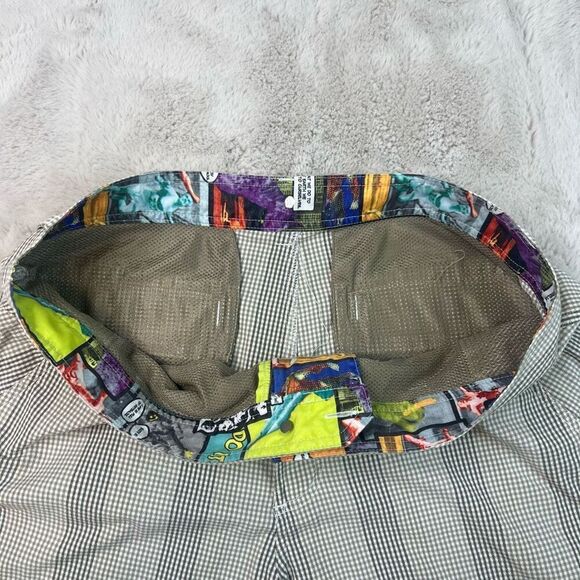 Lululemon Chino Shorts Mens Size 38 Checkered Beige Brown Vintage 9" Inseam - Picture 2 of 8